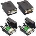 DB9 Solderless RS232 D-SUB Serial to 9Pin Port (2-Male+2-Female). 