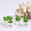 1/5/10Pcs Mini Cactus Flower Miniature Figurines Pot Succulent Plants Fairy Garden Kiniature Ornament DIY Home Decor. 