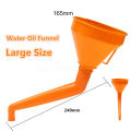 plastic car and motorcycle refueling gasoline engine oil funnel with filter fluid change filling motorcycle car oiler. 