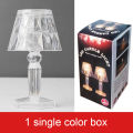 [lowest price] ins crystal small table lamp LED diamond night light bedroom bedside atmosphere light transparent acrylic warm light. 