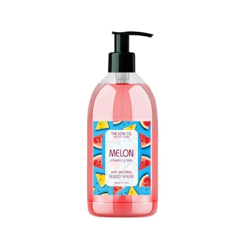 The Love Co. Melon Hand Wash | Enriched with Moisturizing and Gentle Hand Wash for Soft, Supple Skin | pH Balanced | Germ Protection | 300ml(FROM INDIA)JEZ