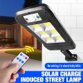 Solar induction wall lamp solar light led with solar panel and Remote Control. 