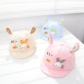 Cartoon Rabbit Baby Hat for Boy Girl Cute Embroidery Infant Baseball Cap with Ears Spring Summer Toddler Kids Sun Hats. 
