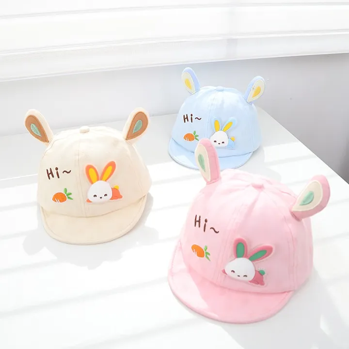 Cartoon%20Rabbit%20Baby%20Hat%20for%20Boy%20Girl%20Cute%20Embroidery%20Infant%20Baseball%20Cap%20with%20Ears%20Spring%20Summer%20Toddler%20Kids%20Sun%20Hats%20-%20Image%203