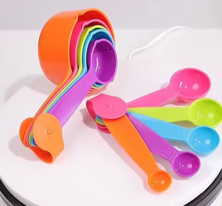 10%20pcs%20Measuring%20Cup%20and%20Spoon%20Set,%20Colourful%20Plastic%20Weighing%20Cups%20and%20Spoons%20for%20Dry%20and%20Liquid%20Ingredient.%20Professional%20Utensils,%20Prepare%20Meals%20Fast%2010%20piece%20kitchen%20cooking%20measuring%20spoons%20cups%20mould%20-%20Image%208