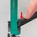 10meter/set Creative Silicone Aluminum Window Sealing Strip Slot Type Windproof Door and Window Sealing Pressure Strip Fixed Glass Gap Cold Resistant Glass Window Edge Sealing Strip Fill The Card Slot. 