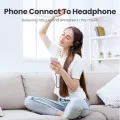 UGREEN HiFi AUX Cable 3.5mm Audio Speaker Cable 3.5 jack For Guitar Silver-plated Braided Wire Auxiliary Car Headphone Cable. 
