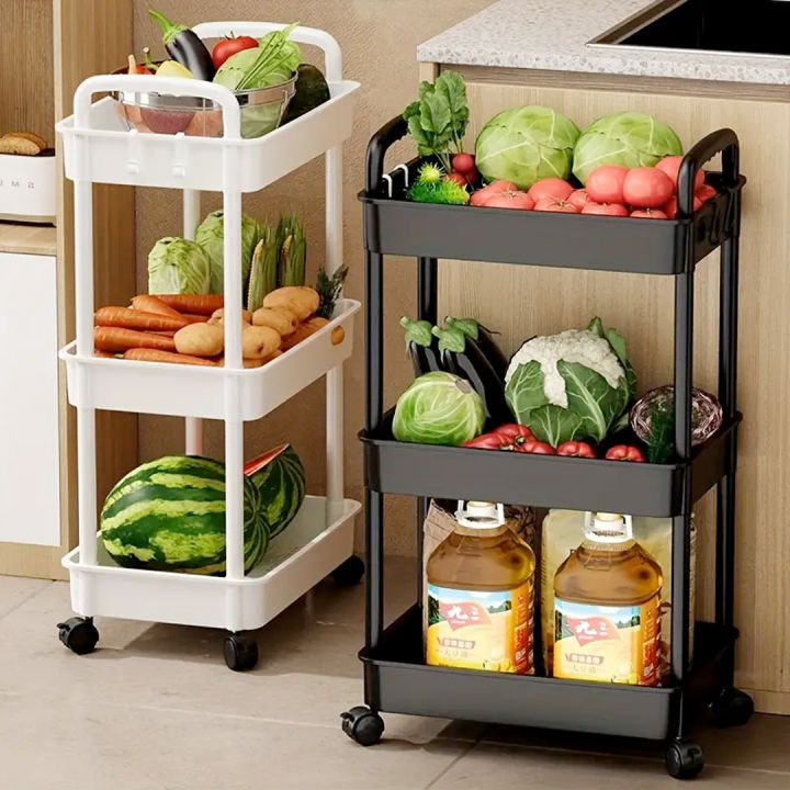 3 Tier Rolling Cart with Wheels – (S-903)