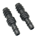 Garden hose 1/2" to 3/8" Barb straight reducing connector (2pcs) 16mm to 8/11mm irrigation hose connector straight body pipe Repair barbed drip Fittings connector linker for green house gardening water 16 mm 8 . reduce reduction. 
