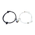 Couple Bracelets Adjustable Length Distance Magnet Attraction Bracelet. 