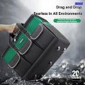 Sirend New Square Tool Bag with 30% More Capacity Waterproof Multi Pockets Tool Organizer Tool Pouch for Electrician Tools Bucket. 