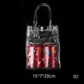 【ALLGOOD】PVC Leak-proof Waterproof Gift Bag Transparent Tote Bags Portable Shopping Bags Snack Drinks Bags in Different Sizes. 