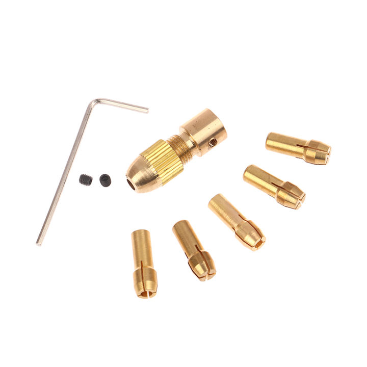 7pcs/set%202.35/3.17/2/4.05/5.05mm%20Brass%20Collet%20Mini%20Drill%20Chucks%20Adapter%20For%20Electric%20Motor%20Shaft%20Drill%20Bit%20Tool%20Drill%20Bit%20Chuck%20Rotary%20Tools%20Cologo%20-%20Image%203