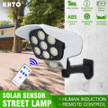 Solar Sensor Light CCTV Camera Type Security Sensor Light Outdoor Solar Light PIR Motion Sensor Wall Light Lamp With Remote Control IP65 Waterproof 77 SMD LED CCTV Dummy Monitoring Light Garden Path Street Light. 