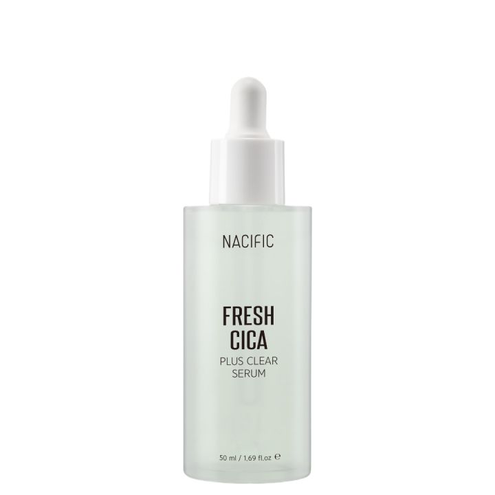 [NACIFIC OFFICIAL] Fresh Cica Plus Clear Serum 50ml  This skin-soothing serum is especially designed for acne prone skin  Quick absorbing and refreshing without leaving any sticky feeling   skin barrier for hydrated and soothed skin