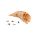 BRADOO 36Pcs False Mouse Cat Pet Toys Cat Long-Haired Tail Mice Sound Rattling Soft Real Rabbit Fur Sound Squeaky Cat Toy. 
