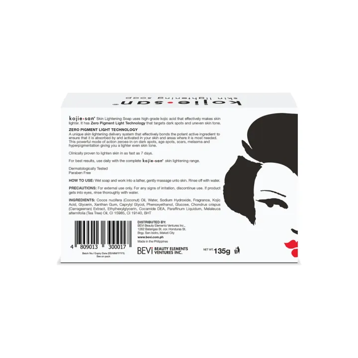 Kojie%20San%20Soap%20135g%20Skin%20Care%20Face%20&%20Body%20Soap%20Main%20Active%20Ingredient%20Kojic%20Zero%20Pigment%20-%20Image%204