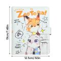 Cartoon PU Leather PU Photo Album Crayon Shin-chan Large Capacity Money Saving Binder Reusable Budget Saving Notepad. 