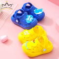 Baby Girls Boys Sandals Cartoon Duck Whale Flat Shoes With Hook Kids Whale Dino Duck Sandals Slippers Soft Non-slip Soled Newborn Shoes. 