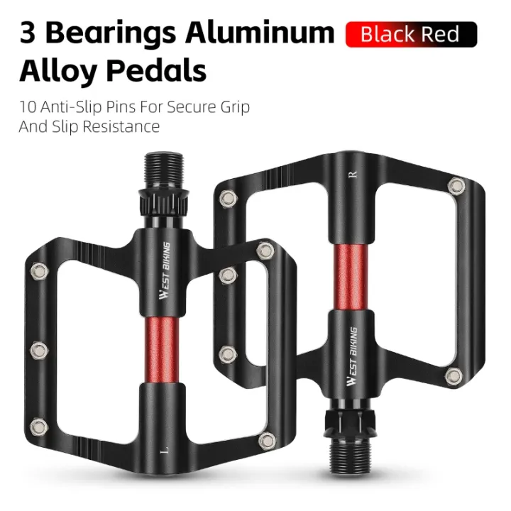 WEST%20BIKING%203%20Bearing%20Bike%20Pedals%20Aluminum%20Alloy%20Anti-Slip%20MTB%20Road%20Bicycle%20Flat%20Pedals%20Hollow%20Lightweight%20Mountain%20Bike%20Parts%20-%20Image%208