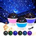 Rotating Night Light Projector Lamp Starry Star Master Sky Star Unicorn Children Kids Baby Sleep Romantic Led Projection Lamp USB/AA Battery. 