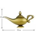 Retro Gold Aladdin Lamp Plastic Ornamental Design Magic Wishing Lamp Handmade Decor Craft Mysterious Lamp Cosplay. 