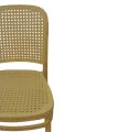 CLASSIC RATTAN STYLE PLASTIC DINING CHAIR. 