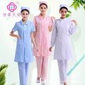 Nurses' Uniform Women's White Gown Doctor's Overall Long Sleeve Winter Summer Beauty Salon Workwear Short Sleeve Thin Long Sleeve Thick. 