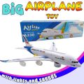 Aviation Light sound Music 360 Rotate Airbus Airways Aeroplane Flight Airplane Kids Toys. 