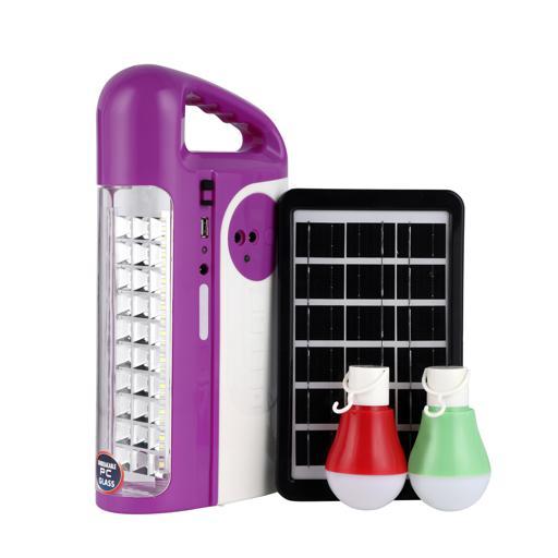 GEEPAS LANTERN WITH LED BULB AND SOLAR PANEL GE 53035