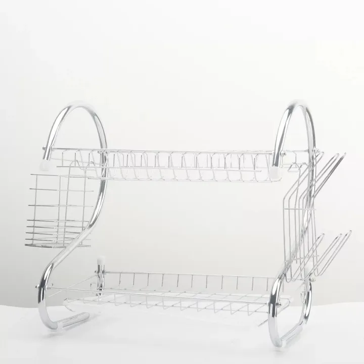 2-Layer%20Dish%20Drainer,%20Sttech1%20Multifunction%20S-Shaped%20Dual%20Layers%20Dish%20Drying%20Rack%20Kitchen%20Collection%20-%20Image%203