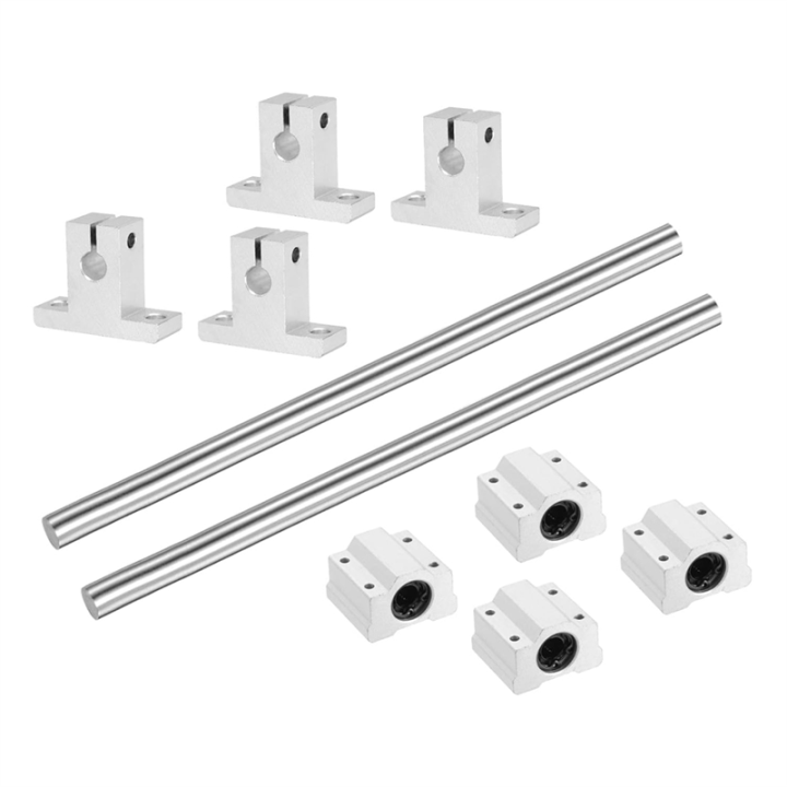 2 Pcs 8mmx150mm Linear Motion Rail Shaft Slide Guide with 4 Pcs ...