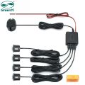 GreenYi 4 Sensors Buzzer 22mm Car Parking Sensor Kit Reverse Backup Radar Sound Alert Indicator Detector System 12V. 