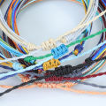 5pcs Bohemia Waxed Polyester Cord Adjustable Anklet Rope String Bracelets for Women Men Beach Jewelry Accessories. 