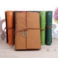 Retro Leaf Notebook School Office Stationery Diary Notepad Literature Pu Leather Note Book Traveler Journal Planners Gifts. 