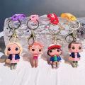 Animation Toys Stranger Things Keychain Thriller Movie Ornament Creative Key Chain for Car Backpack Pendant Kids Birthday Gift. 