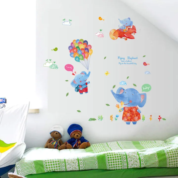 %E3%80%90BestGO%E3%80%91Vacclo%20Cartoon%20Baby%20Elephant%20Wall%20Stickers%20for%20Kids%20Room%20Creative%20Watercolor%20Graffiti%20for%20Kindergarten%20Children's%20Room%20Stickers%20-%20Image%204
