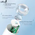 Monja White Mini Nail Dryer Portable UV Adhesive Gel Lamp Handheld USB Charging Nail Art UV LED Flashlight with LED Screen Display Quick Drying Nail Light DIY Manicure Tools. 