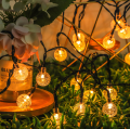 Outdoor Manor decorative lights String Solar LED lights string bubble bulbs Party lights string Christmas decorative lights. 