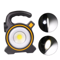 Solar Cob Work Portable Light - Black & White 1PCs Portable COB Work Lamp LED Lantern Waterproof Solar Charging Emergency Spotlight Rechargeable Floodlight for Outdoor Hiking Camping Light. 