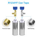 R1234YF Can Tap, R1234YF Self-Sealing And Puncture Style Refrigerant Can Tap Valve With Refrigerant Adapters. 