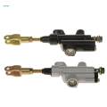 Motorcycle Rear Foot Brake Master Cylinder Hydraulic Brake Pump White. 