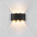 Led Wall Lamp Indoor Outdoor Waterproof Black Body. 