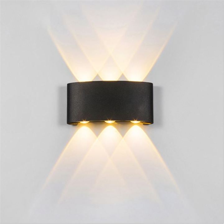 Led Wall Lamp Indoor Outdoor Waterproof Black Body