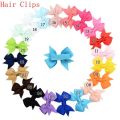 20Pcs/lot Solid Grosgrain Ribbon For Baby Girls Ponytail Hair Bands Elastic Rope Handmade Headband Hair Accessories. 