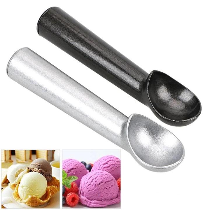 New Ice Cream Scoop / Portable Aluminum Alloy Non-stick Anti-feeze Ice Cream Scoop Spoon / Fruit Watermelon Baller Scoop Home Kitchen Accessories