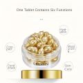 30pcs CINDYNAI Golden Skin Care Serum Capsules - Hydrate, Firm & Lift with Hyaluronic Acid, Alcohol-Free & Fragrance-Free, Suitable for All Skin Types. 