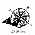 Compass car sticker reflective body sticker Compass direction prompt car sticker. 
