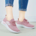 Ladies Mesh Classic 4Stripes Design Love Sports Shoes Running Sneakers #B407. 