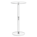 Acrylic Transparent Coffee Table Clear Drink Table Small Round End Room Side Table Acrylic Desk Home Decorations. 